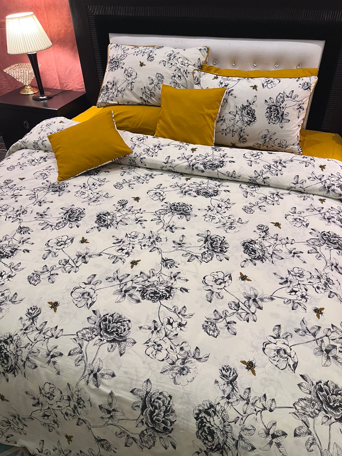 IV695 Percale Cotton Comforter Set - Light Filling
