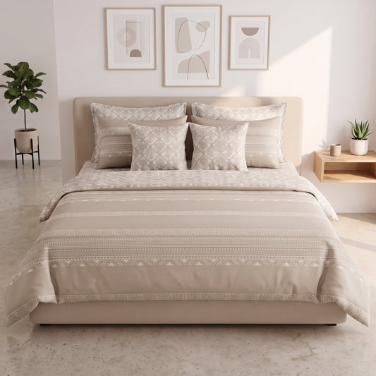 IV937 Woven Jacquard Cotton Satin Comforter Set