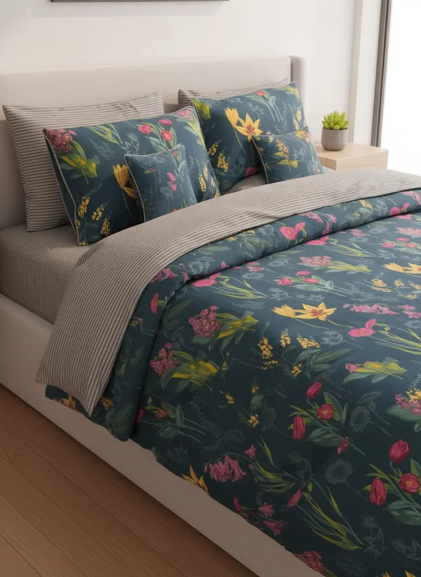 IV732 Cotton Duvet Cover Set - Without Filling