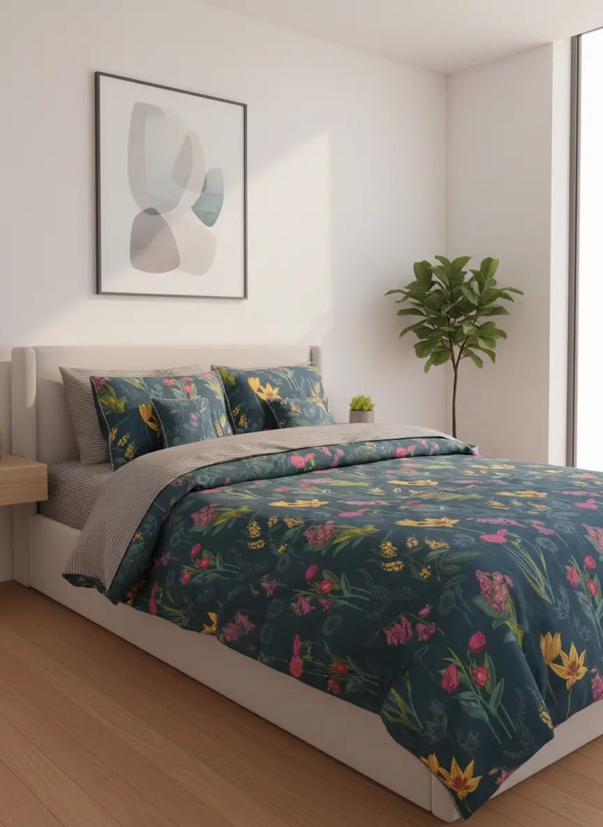 IV732 Cotton Duvet Cover Set - Without Filling