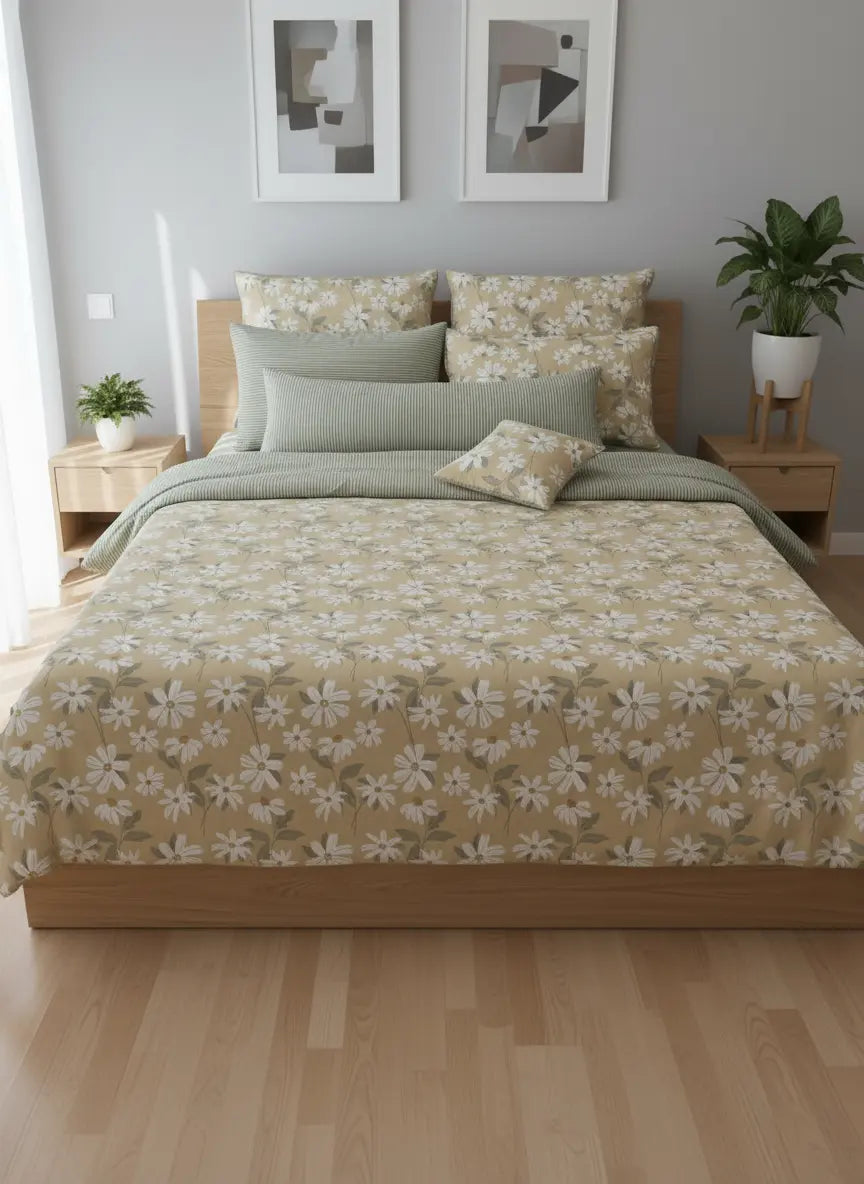 IV734 Cotton duvet Cover Set - Without Filling