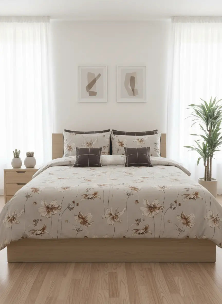 IV727 Cotton Duvet Cover Set - Without Filling