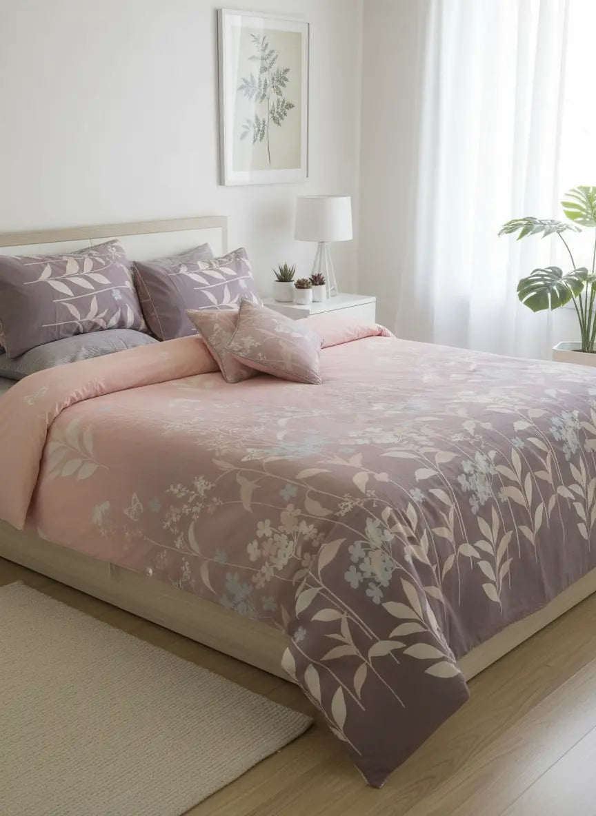 IV726 Percale Cotton Duvet Cover Set - Without Filling