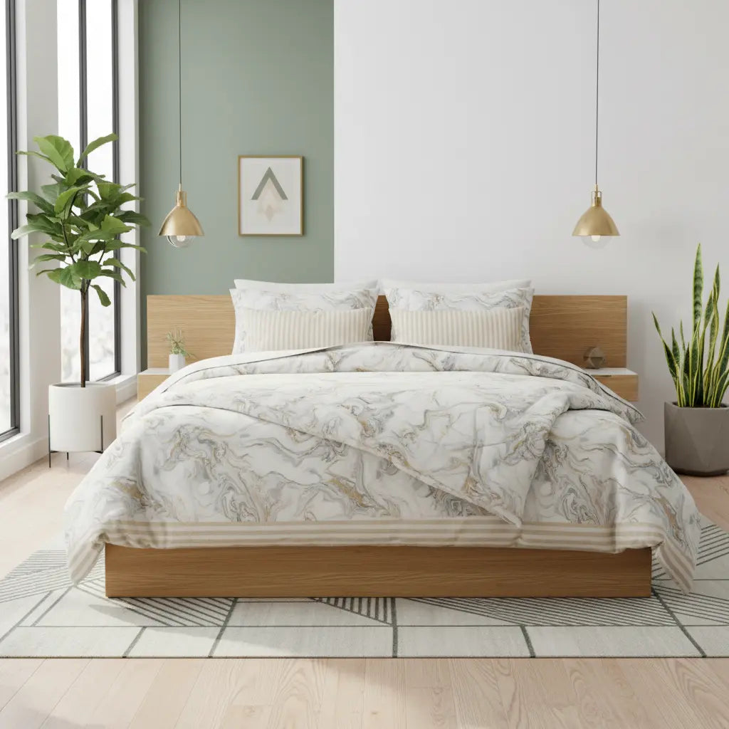 IV728 Cotton Duvet Cover Set - Without Filling