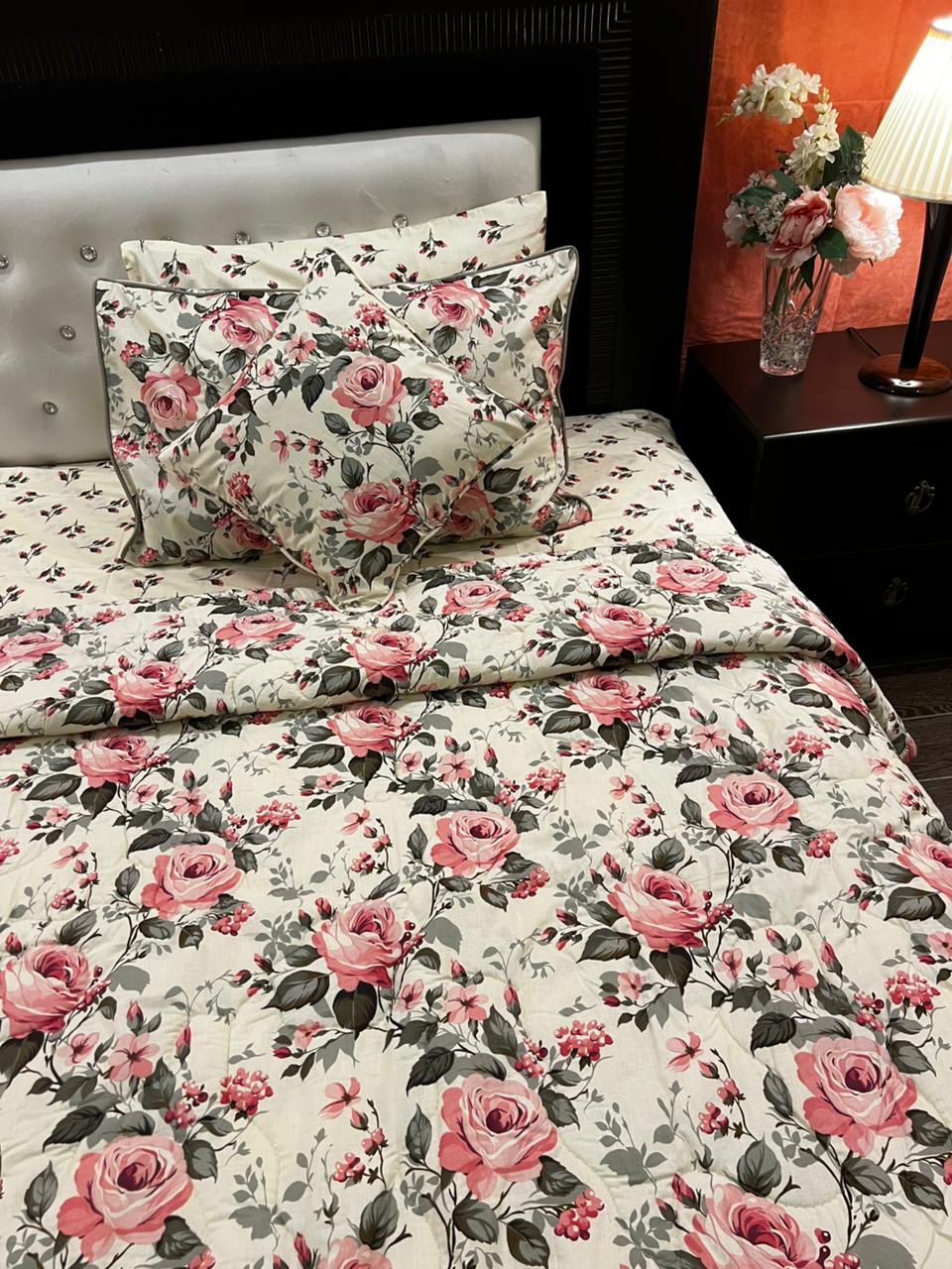 IV675 Cotton Comforter Set - Light Filling