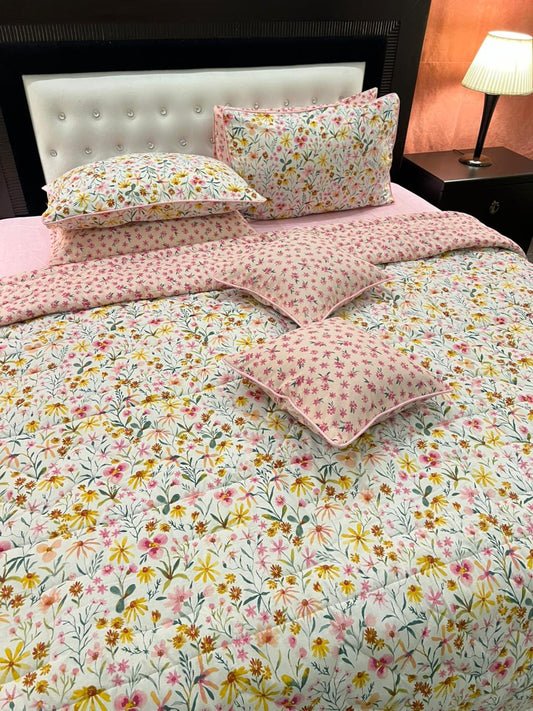 IV566 Cotton Comforter Set - Light Filling