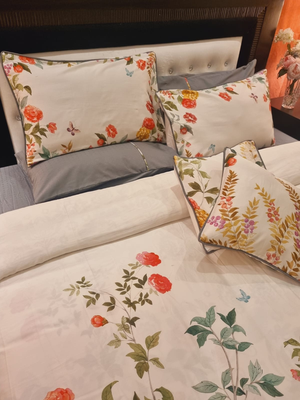 IV703 Luxury Cotton Satin Duvet Cover Set - Without Filling