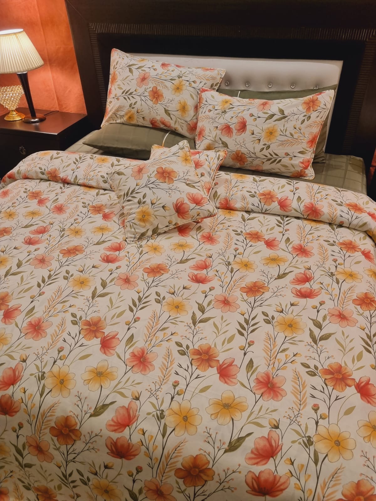 IV701 Luxury Cotton Satin Duvet Cover Set - Without Filling