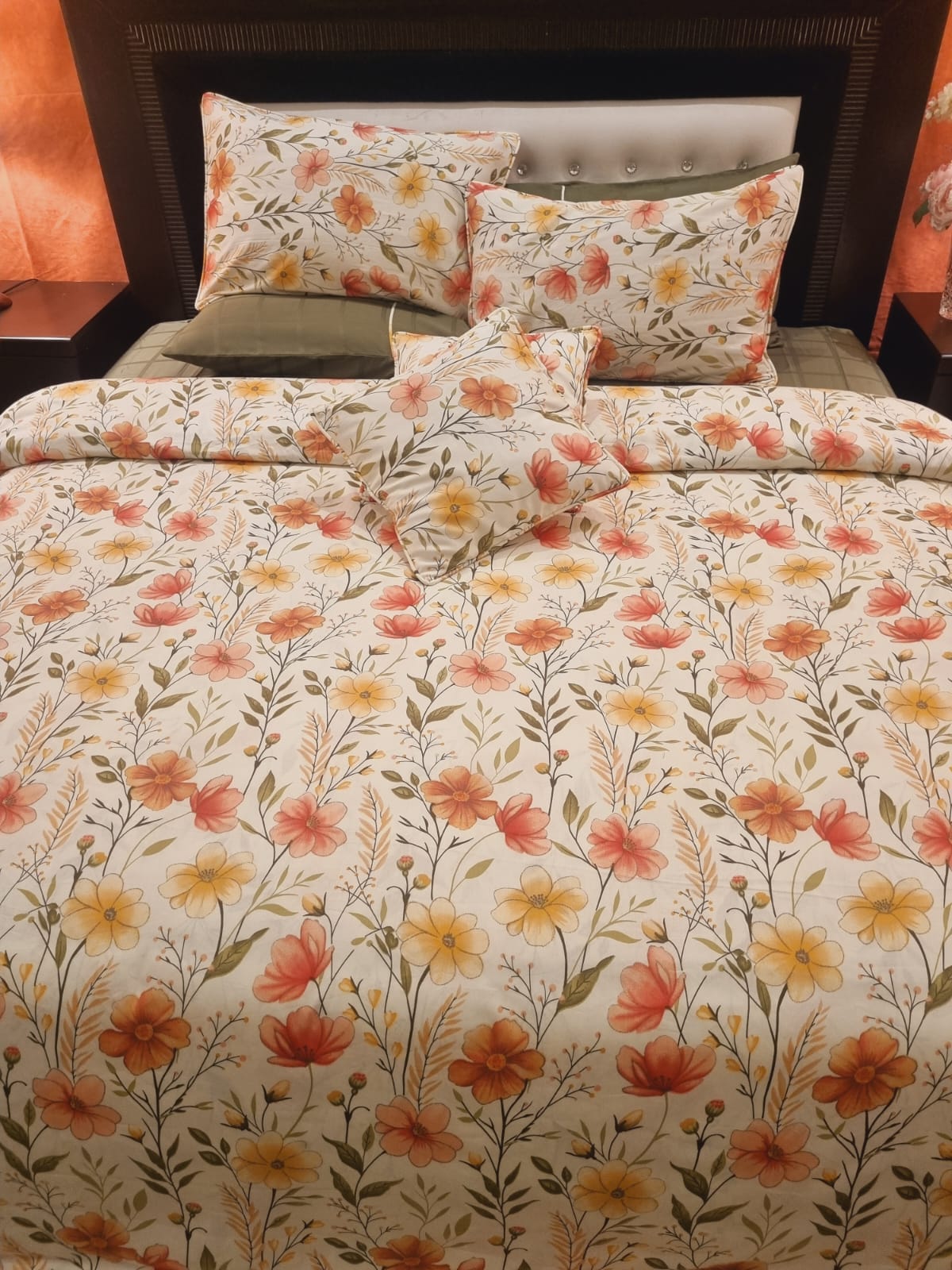 IV701 Luxury Cotton Satin Duvet Cover Set - Without Filling