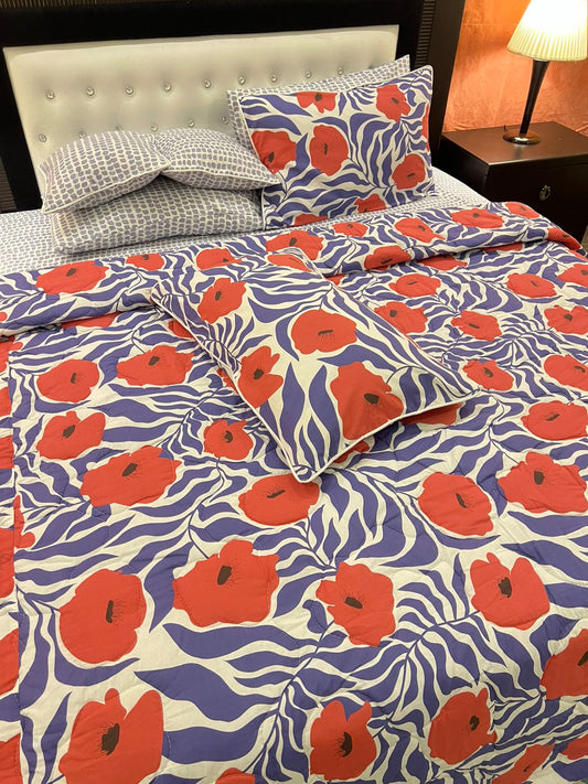 IV580 Cotton Comforter Set - Light Filling