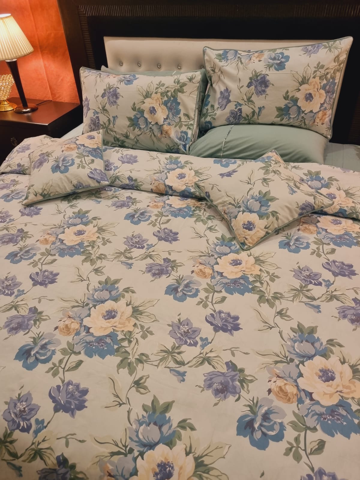 IV702 Luxury Cotton Satin Duvet Cover Set - Without Filling