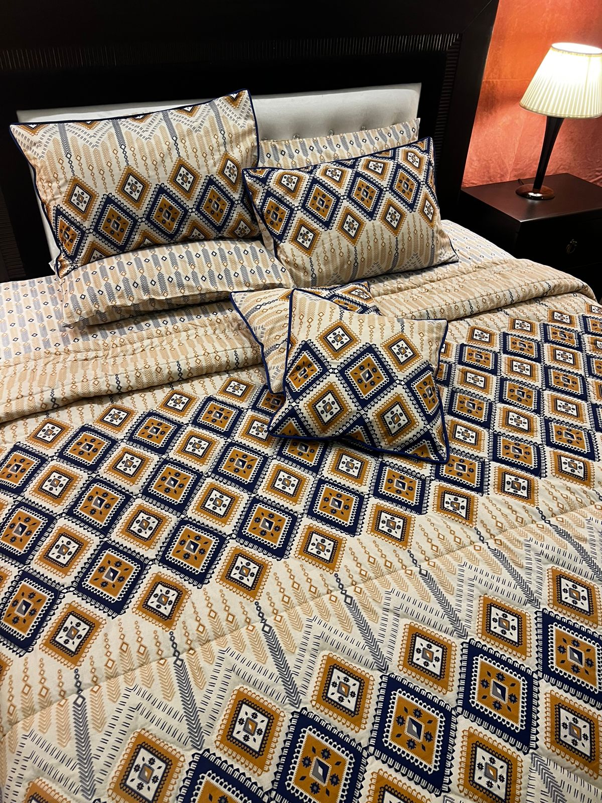 IV646 Cotton Comforter Set - Light Filling