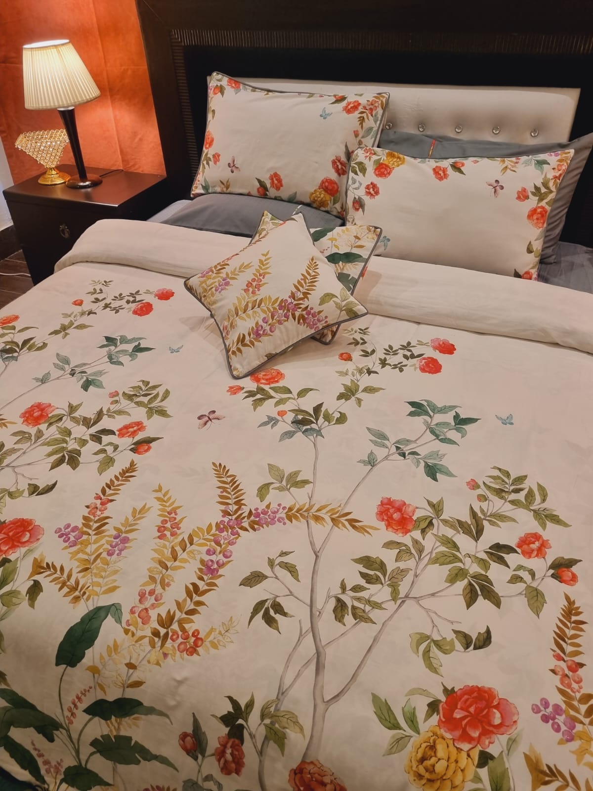 IV703 Luxury Cotton Satin Duvet Cover Set - Without Filling