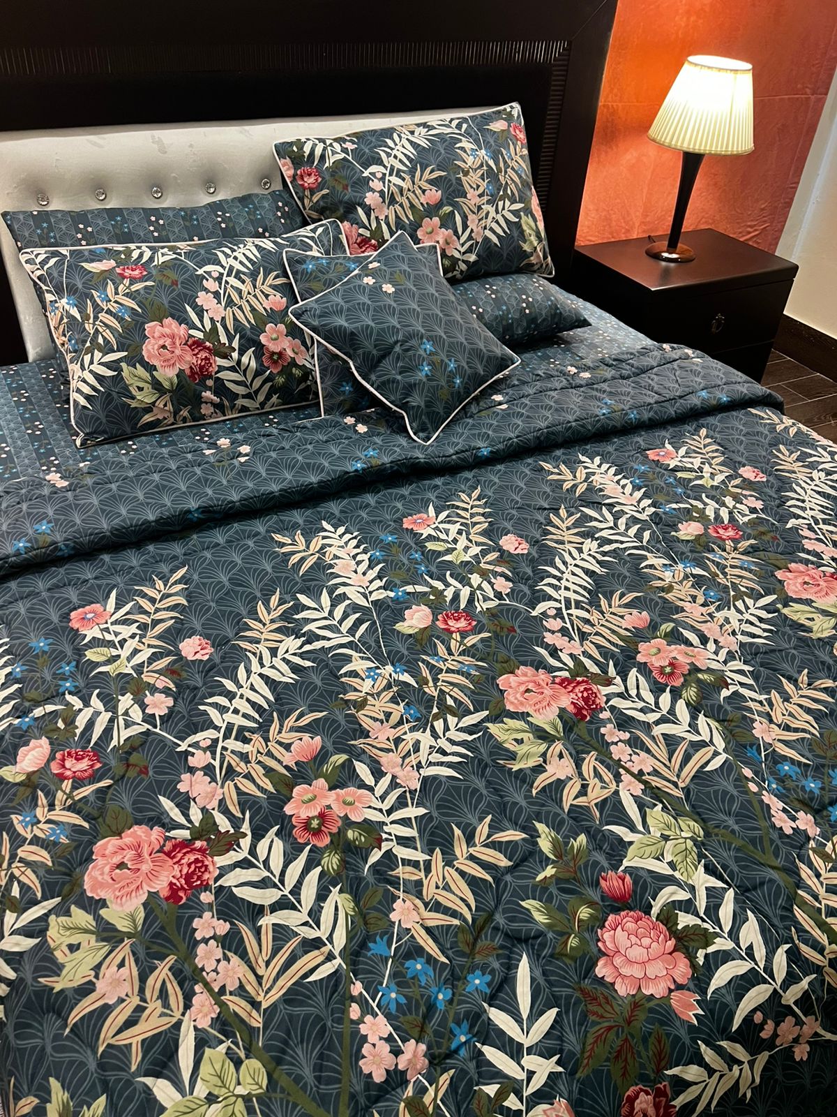 IV649 Cotton Comforter Set - Light Filling