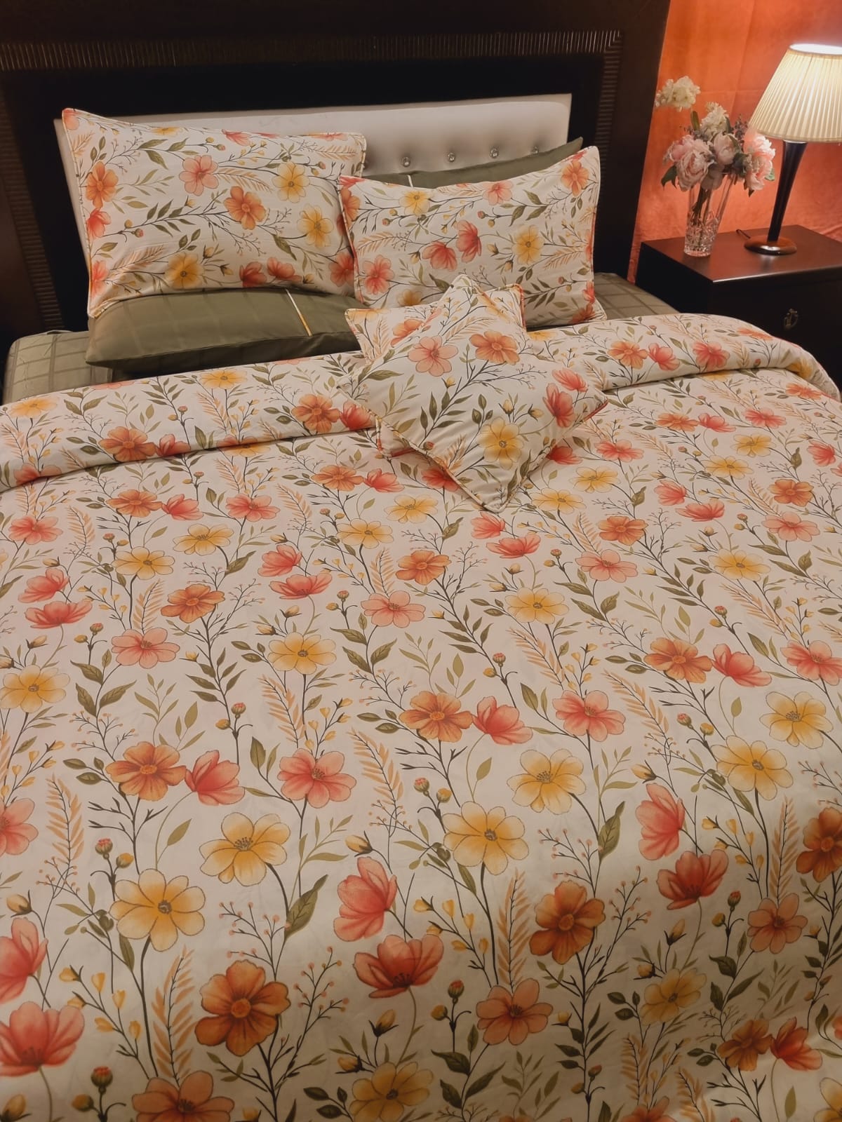 IV701 Luxury Cotton Satin Duvet Cover Set - Without Filling