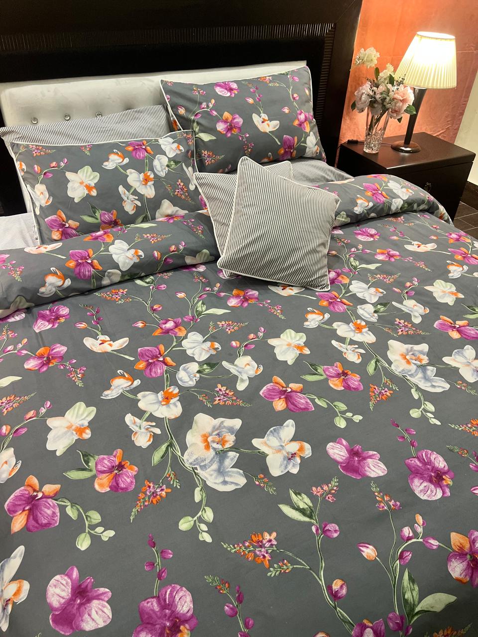 IV712 Cotton Duvet Cover Set - Without Filling