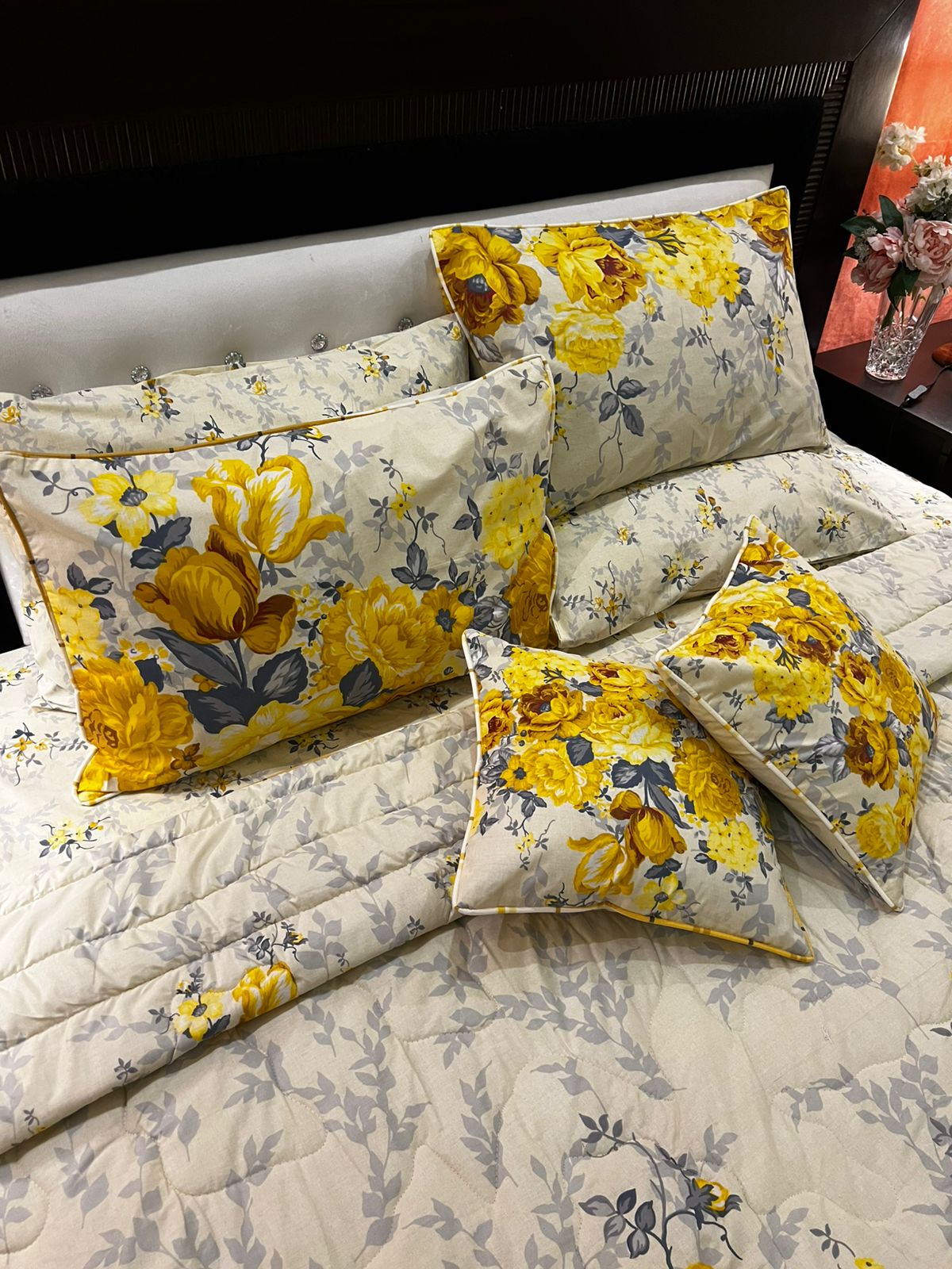 IV679 Cotton Comforter Set - Light Filling