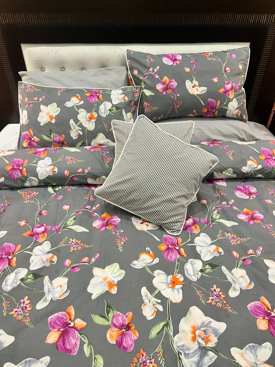 IV712 Cotton Duvet Cover Set - Without Filling