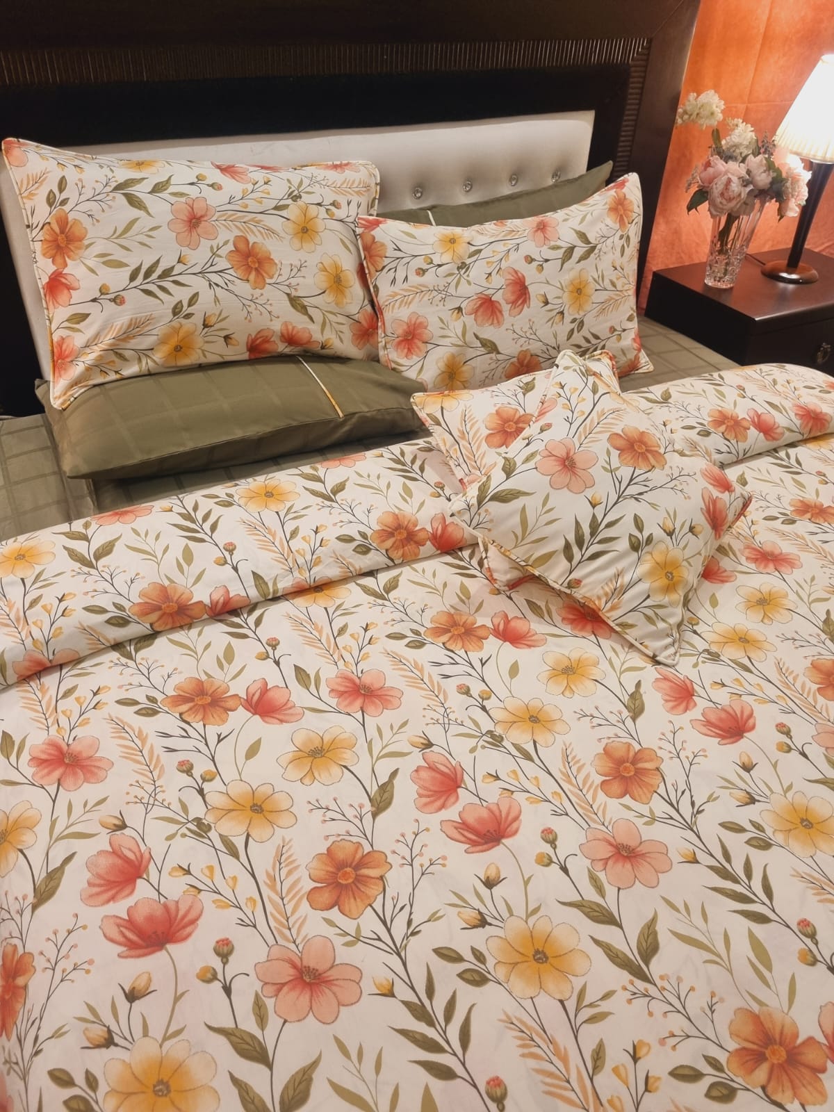 IV701 Luxury Cotton Satin Duvet Cover Set - Without Filling