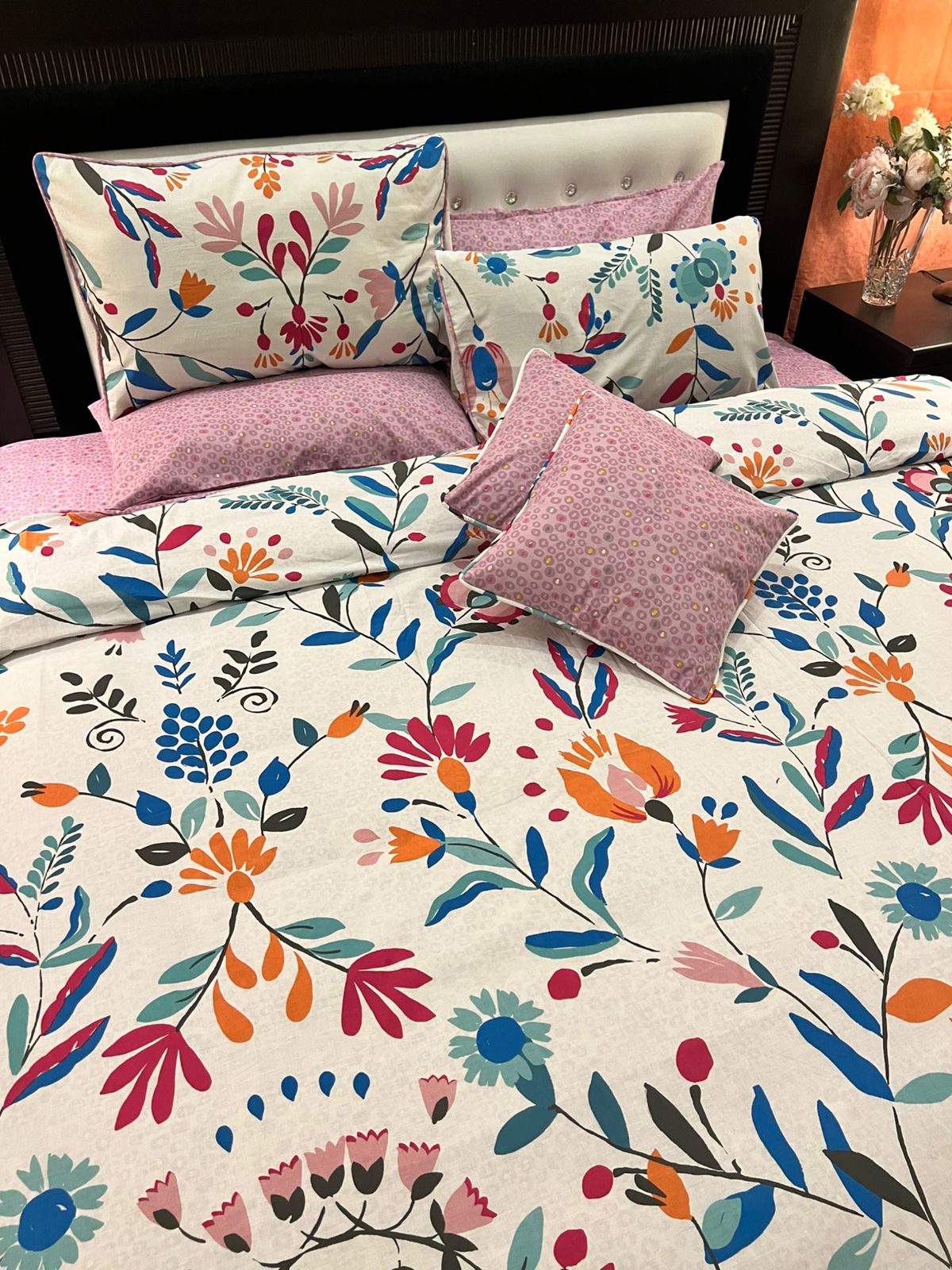 IV694 Cotton Comforter Set - Light Filling