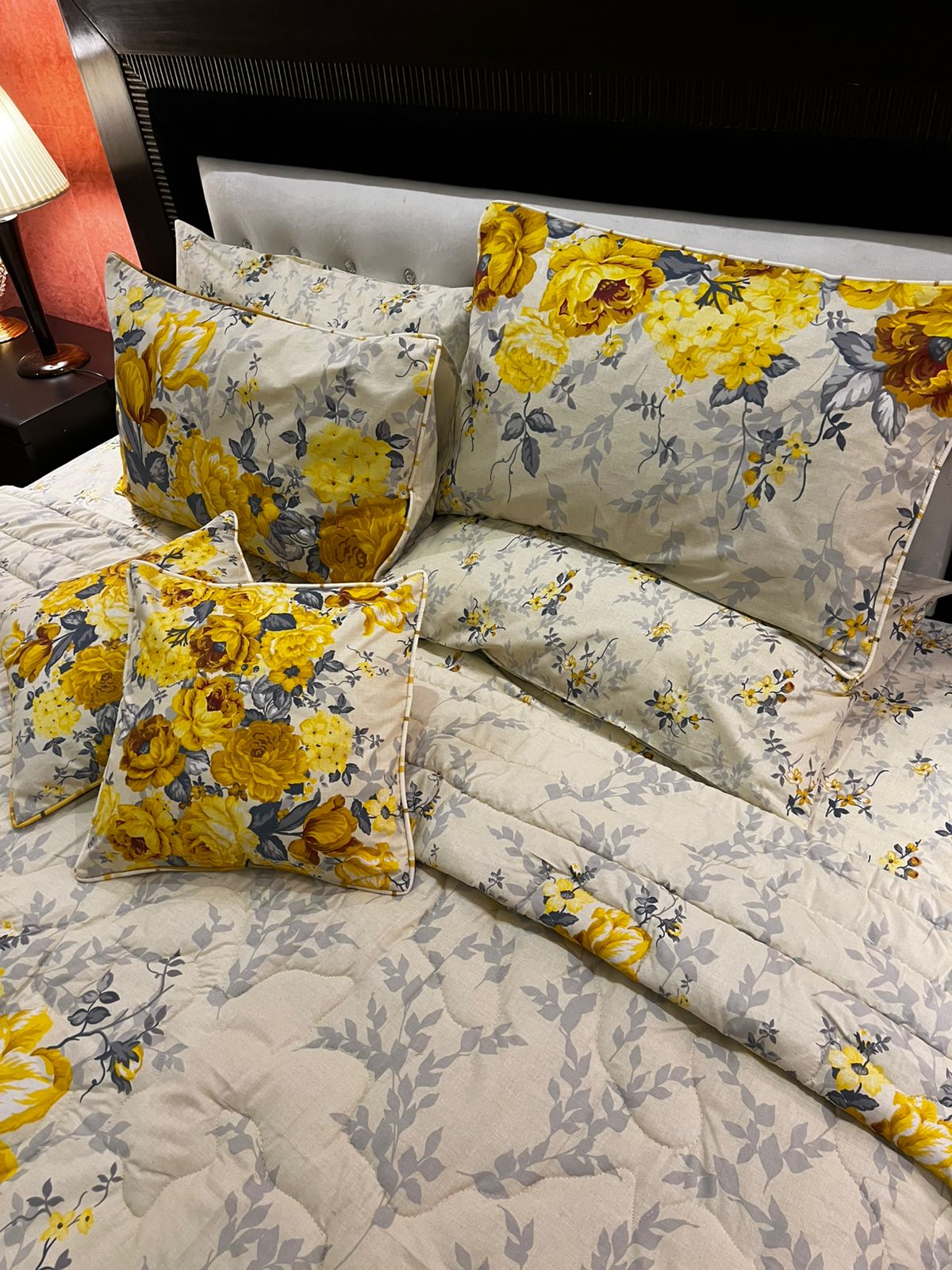 IV679 Cotton Comforter Set - Light Filling