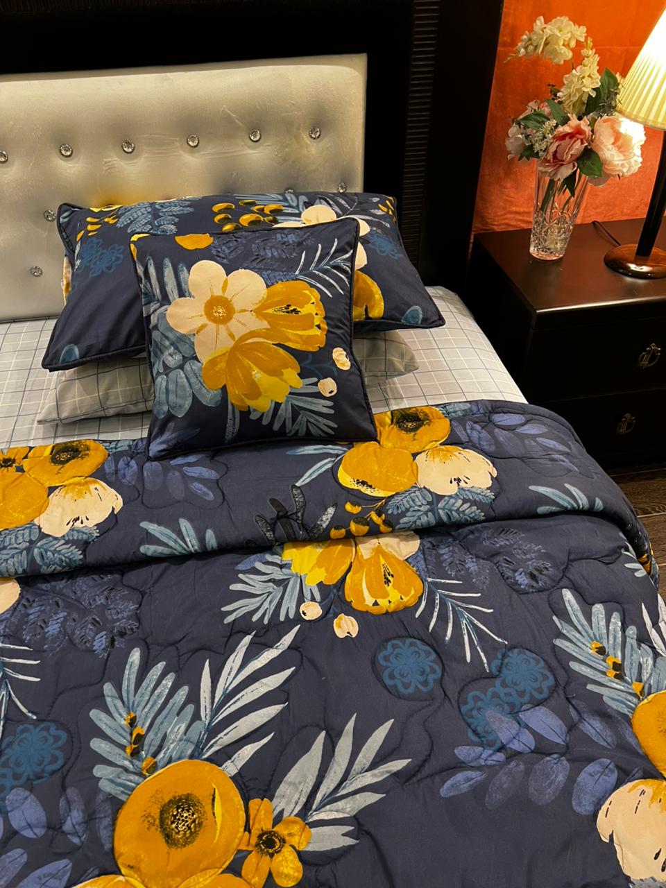 IV674 Cotton Comforter Set - Light Filling