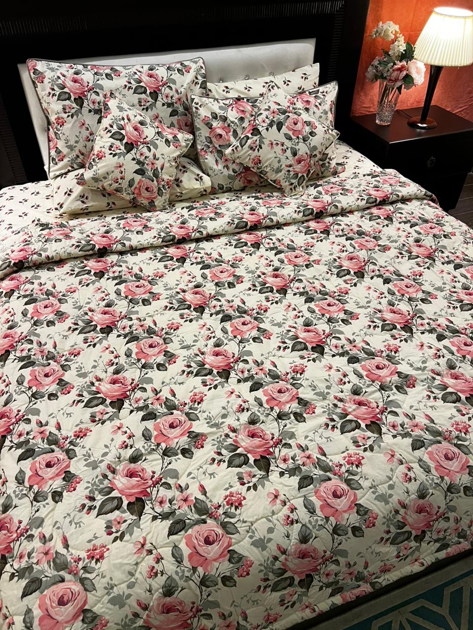 IV675 Cotton Comforter Set - Light Filling