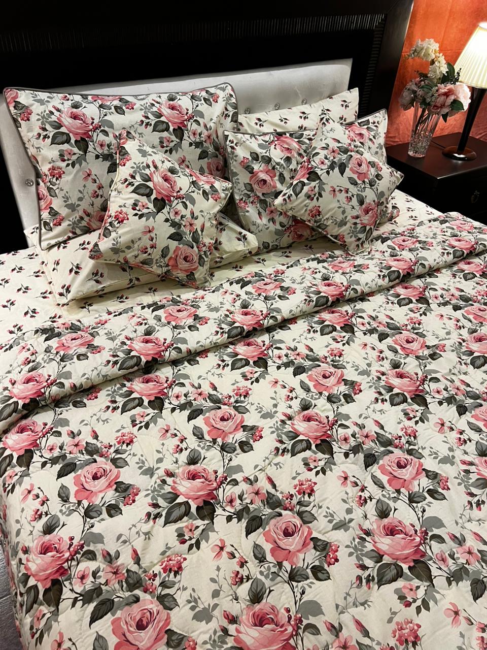 IV675 Cotton Comforter Set - Light Filling