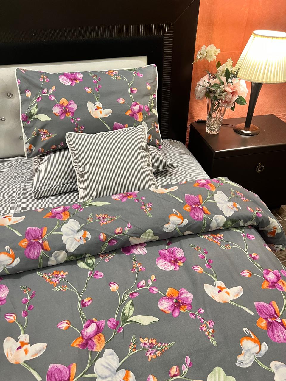 IV712 Cotton Duvet Cover Set - Without Filling