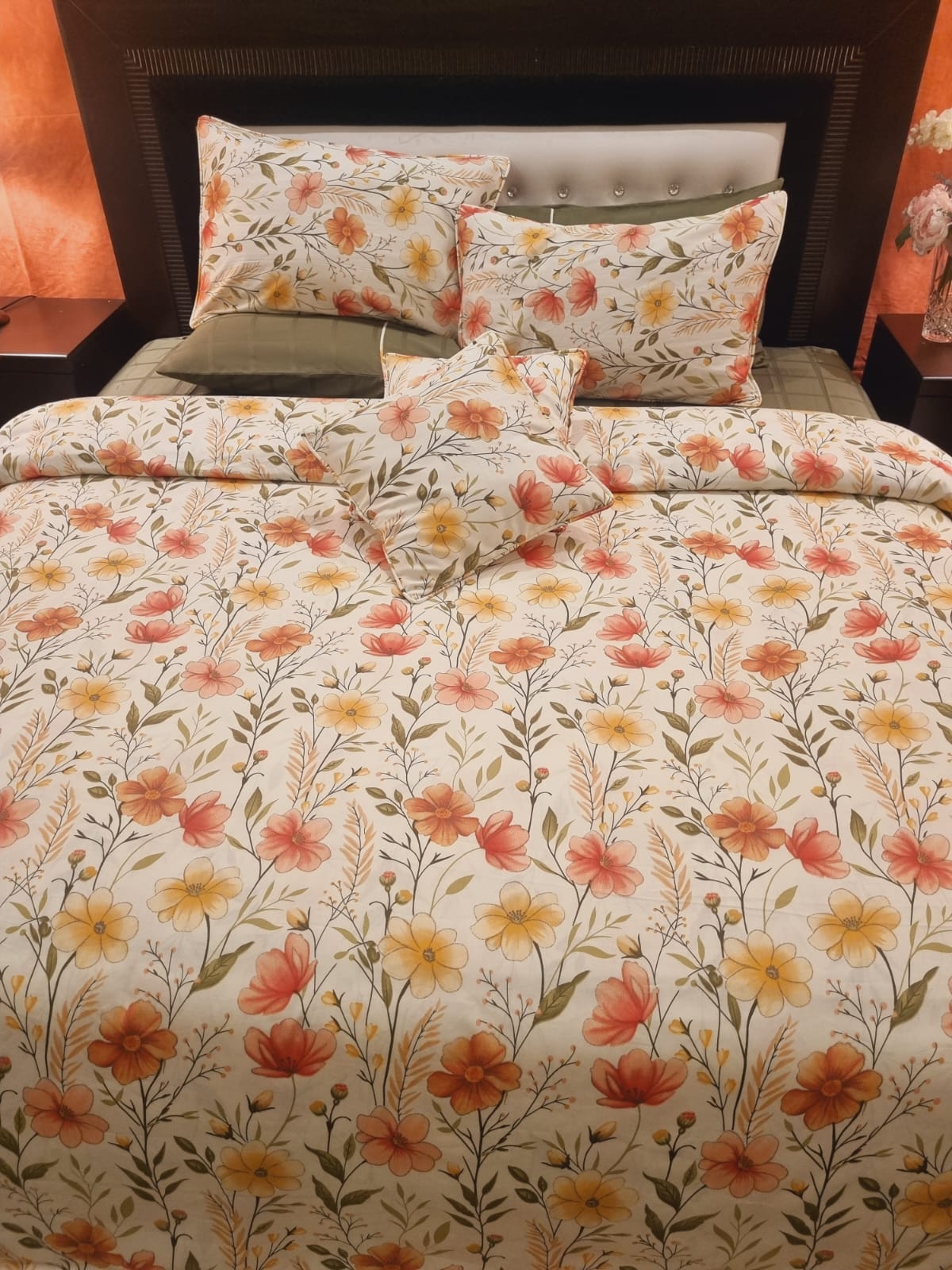 IV701 Luxury Cotton Satin Duvet Cover Set - Without Filling