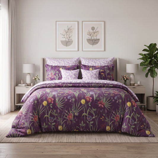 Amethyst Garden Dreams Duvet Cover Set