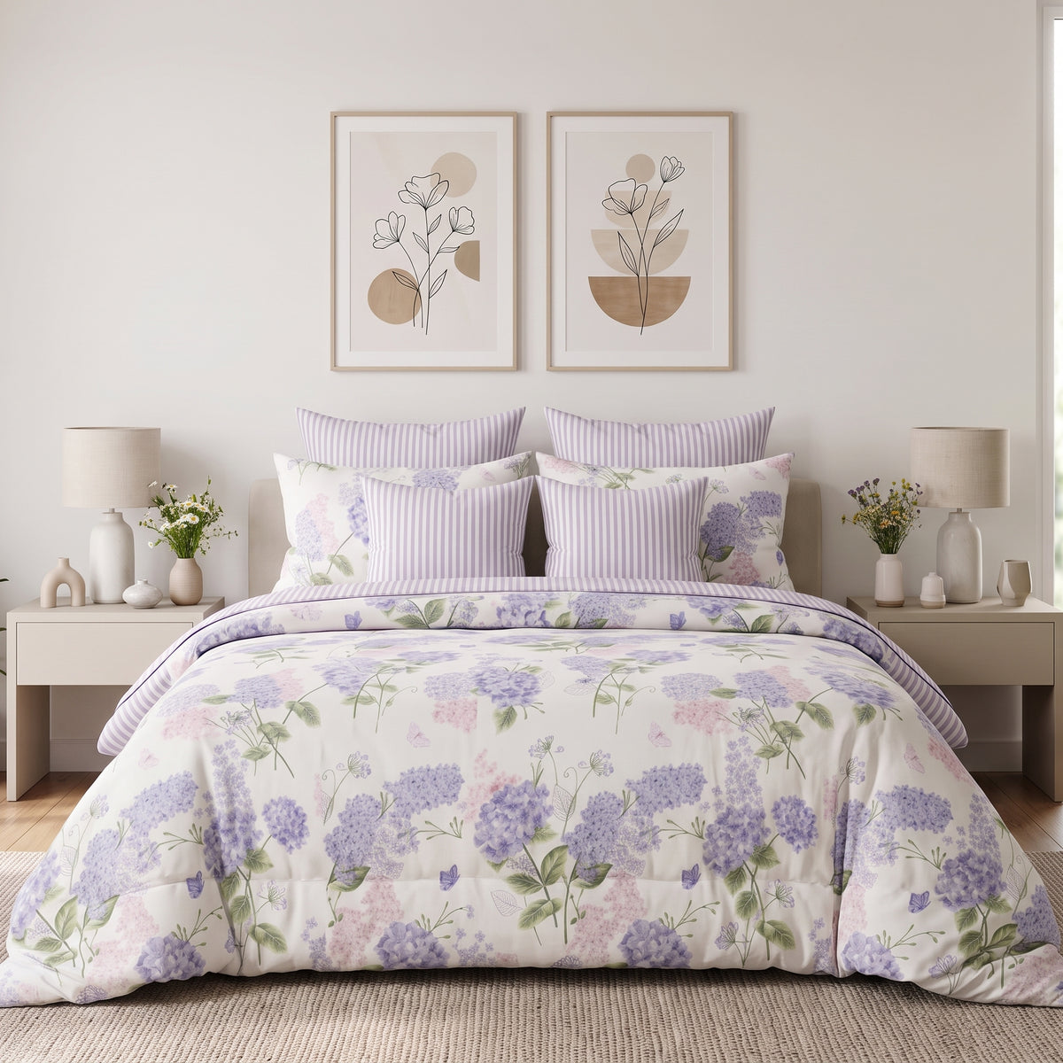 Hydrangea Breeze Duvet Cover Set