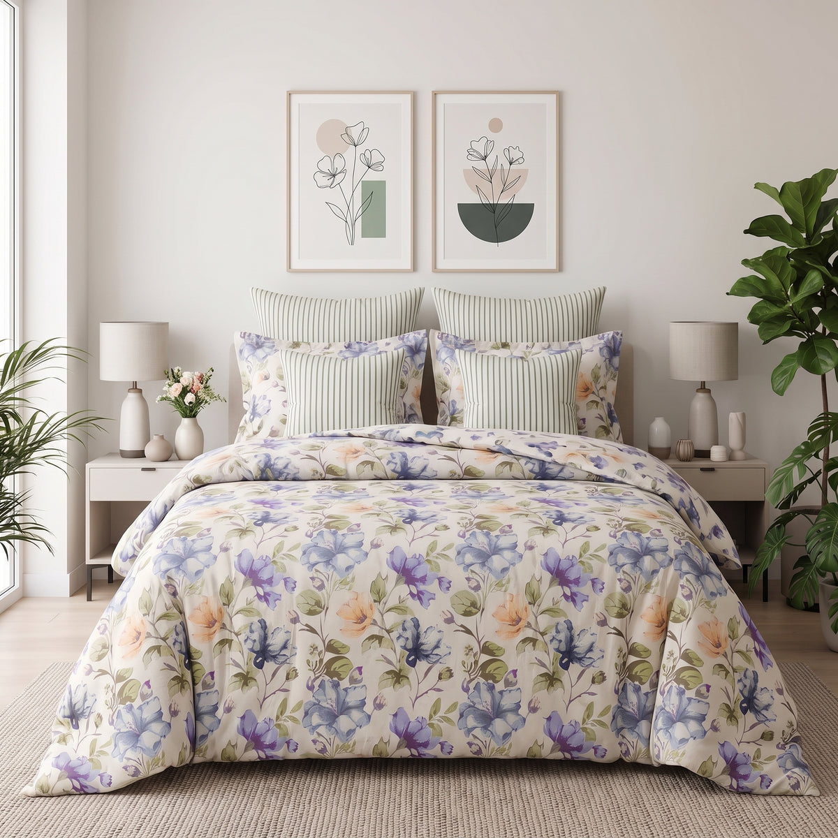 Morning Iris Comforter Set