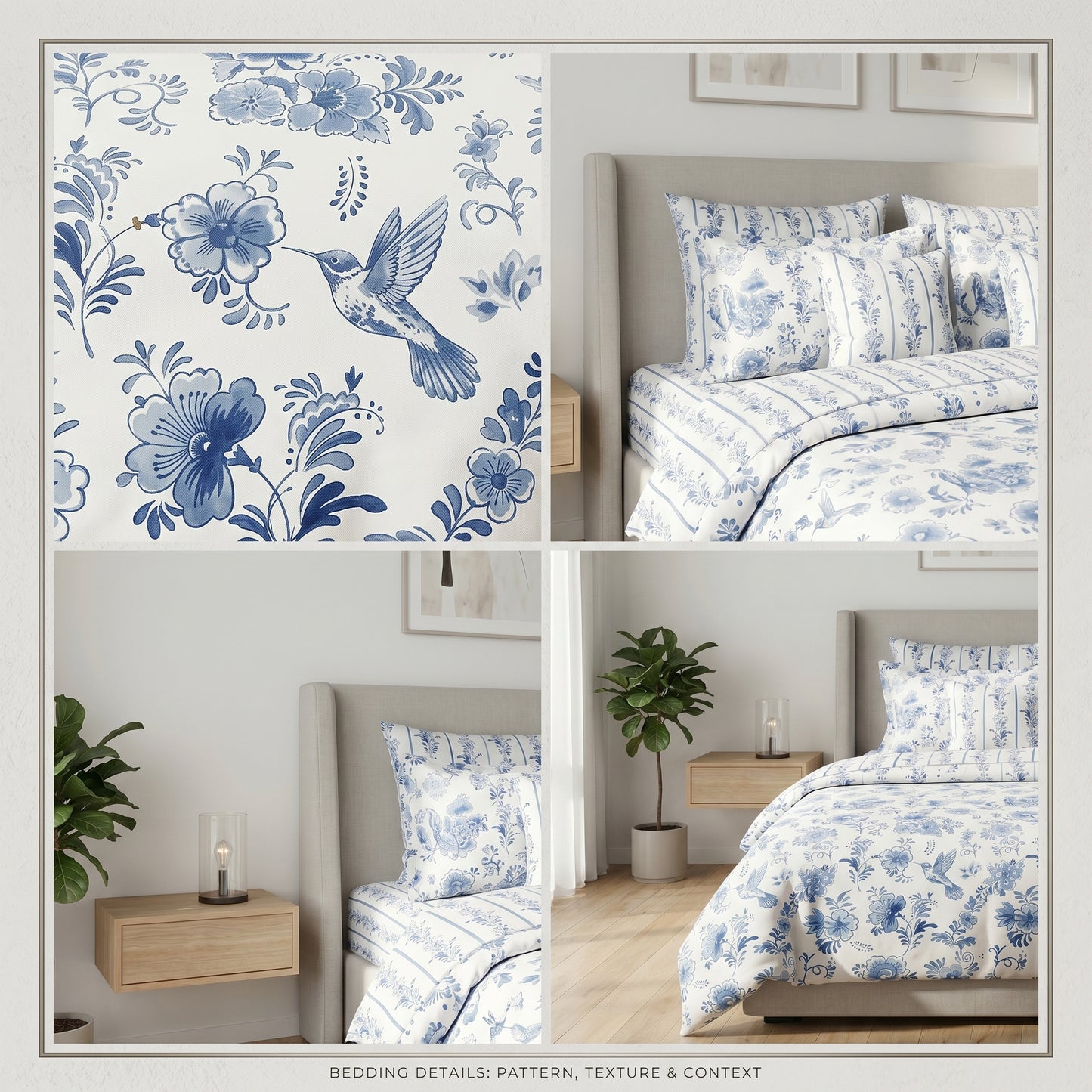 Indigo Veil Duvet Cover Set