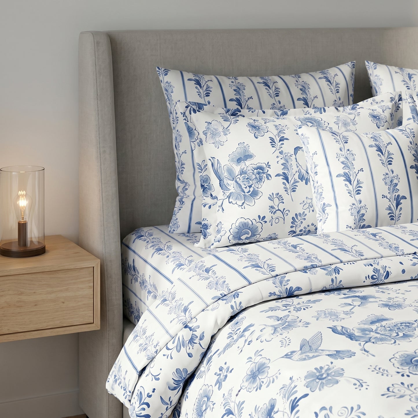 Indigo Veil Duvet Cover Set