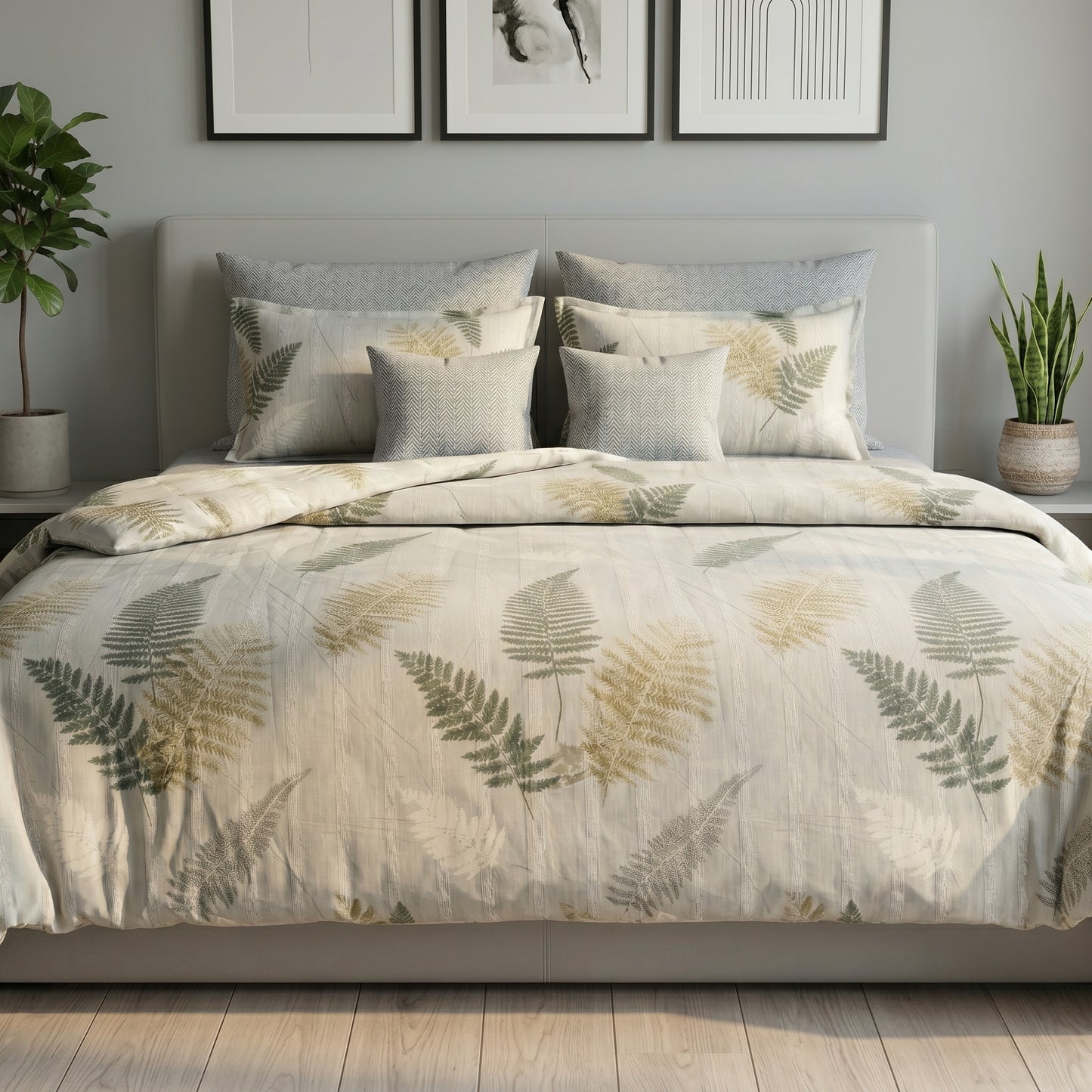 IV908 Cotton Duvet Cover Set - Without Filling