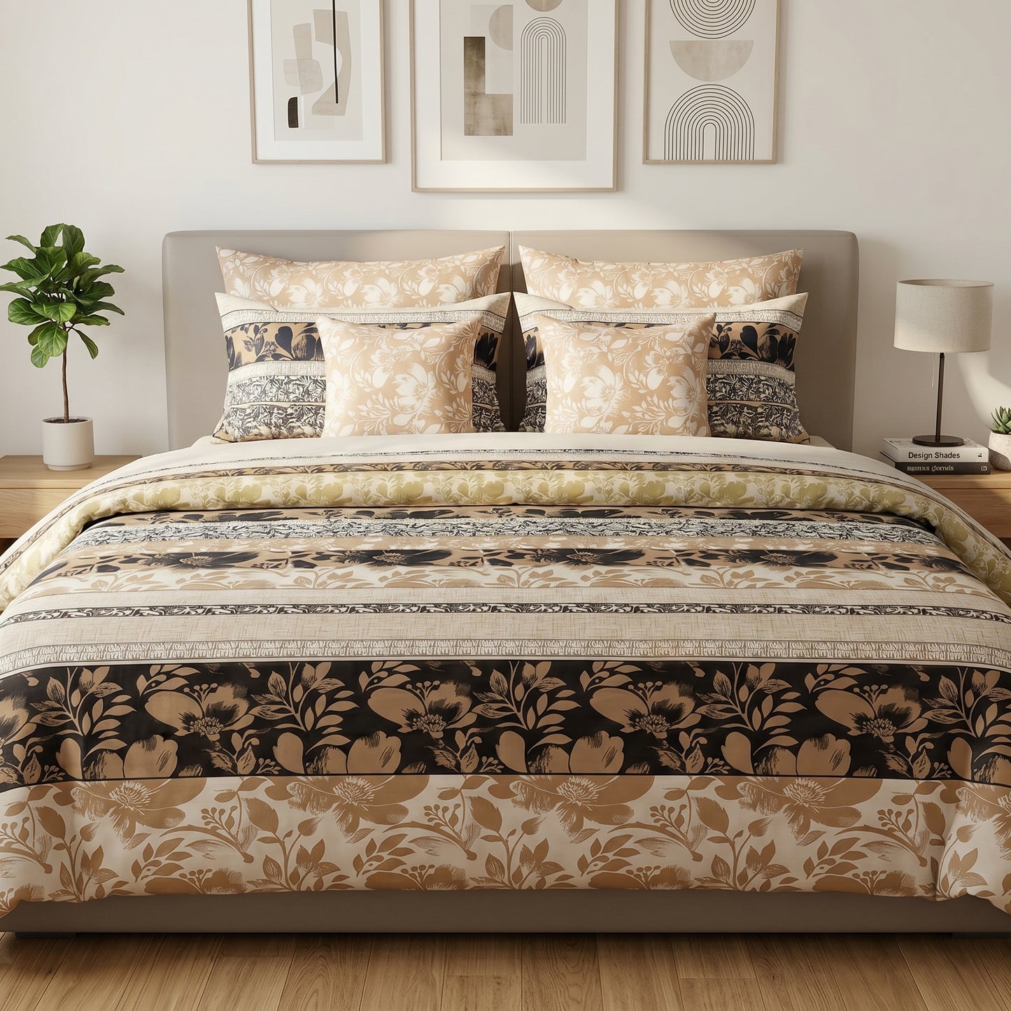 IV907 Cotton Duvet Cover Set - Without Filling