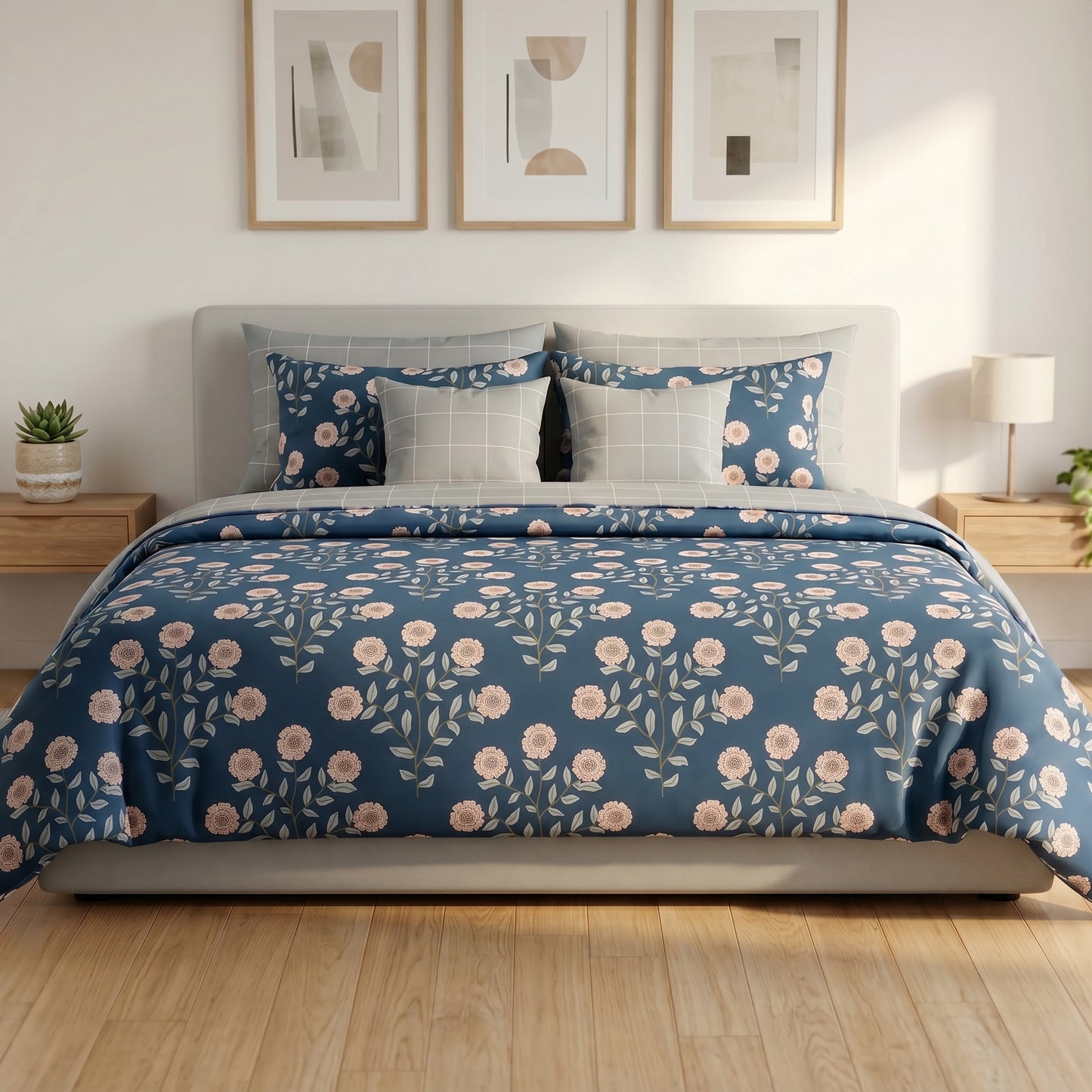 IV909 Cotton Comforter Set - Light Filling