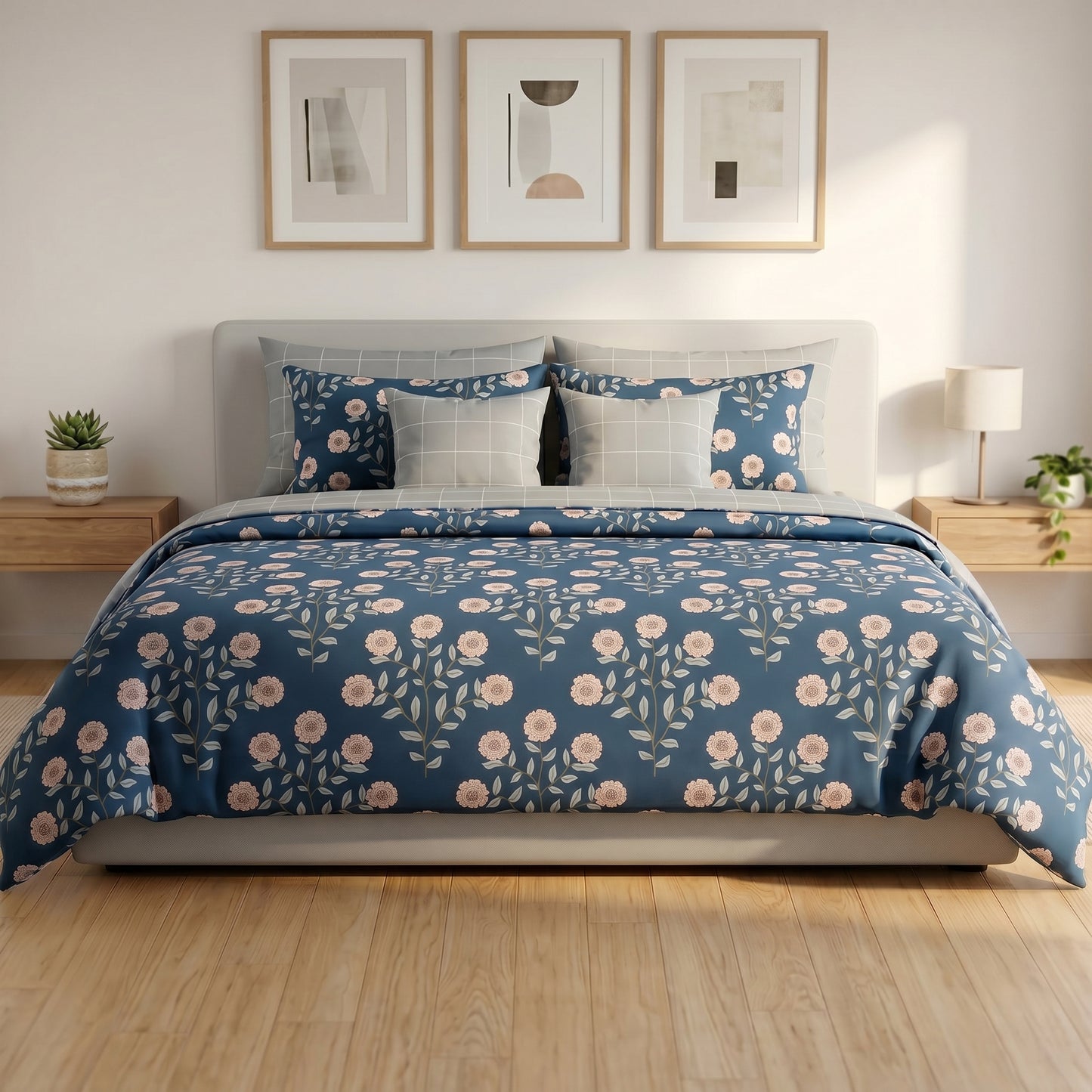IV909 Cotton Duvet Cover Set - Without Filling