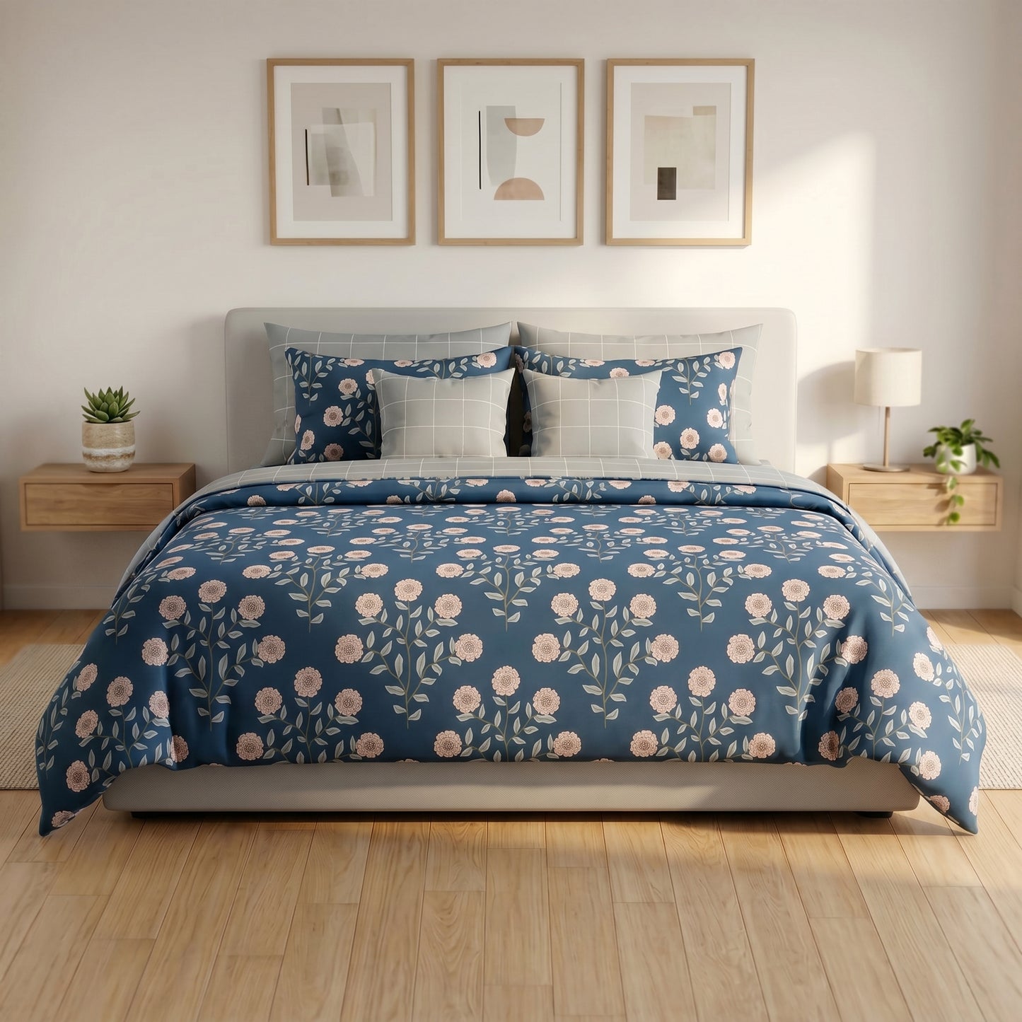 IV909 Cotton Duvet Cover Set - Without Filling