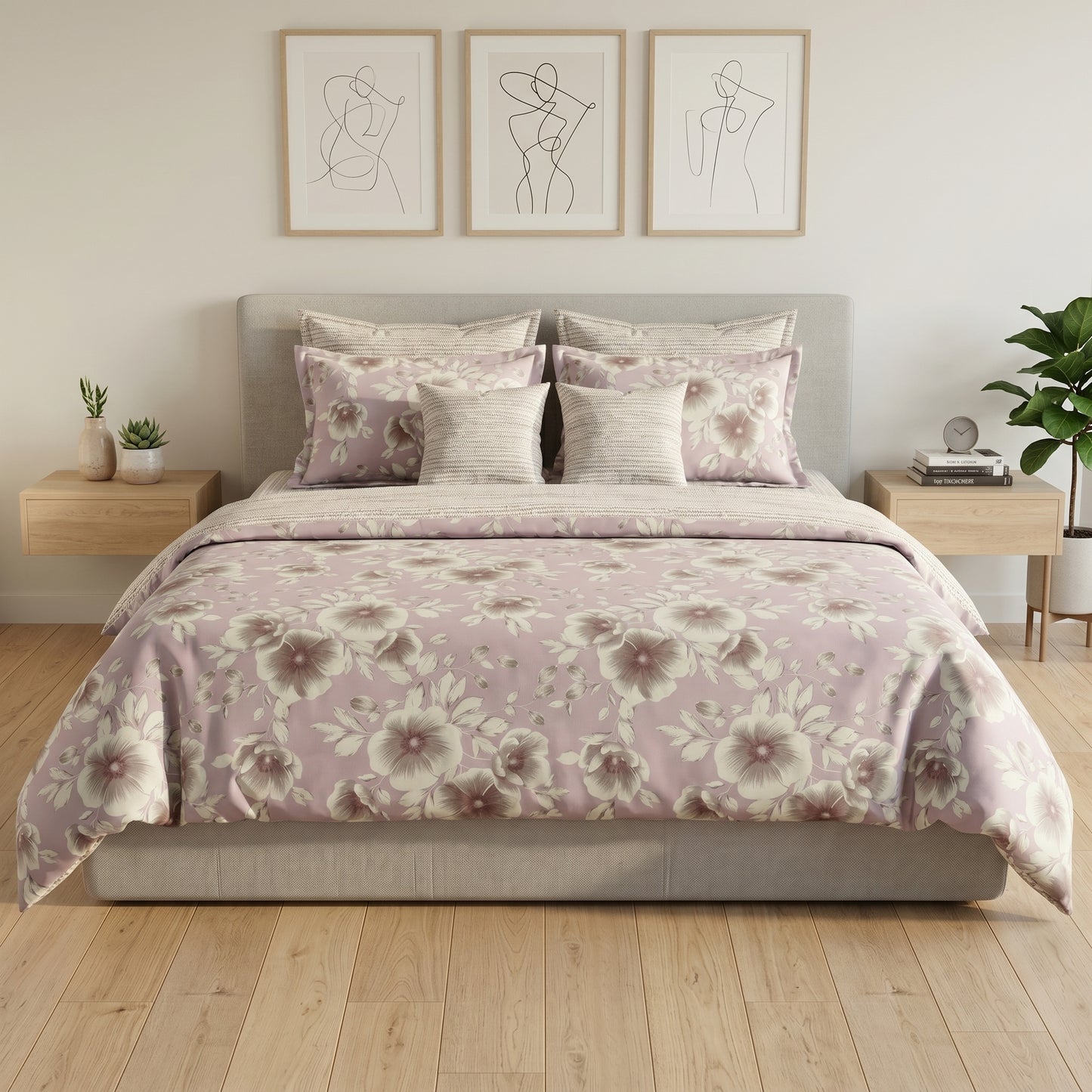 IV923 Cotton Duvet Cover Set - Without Filling