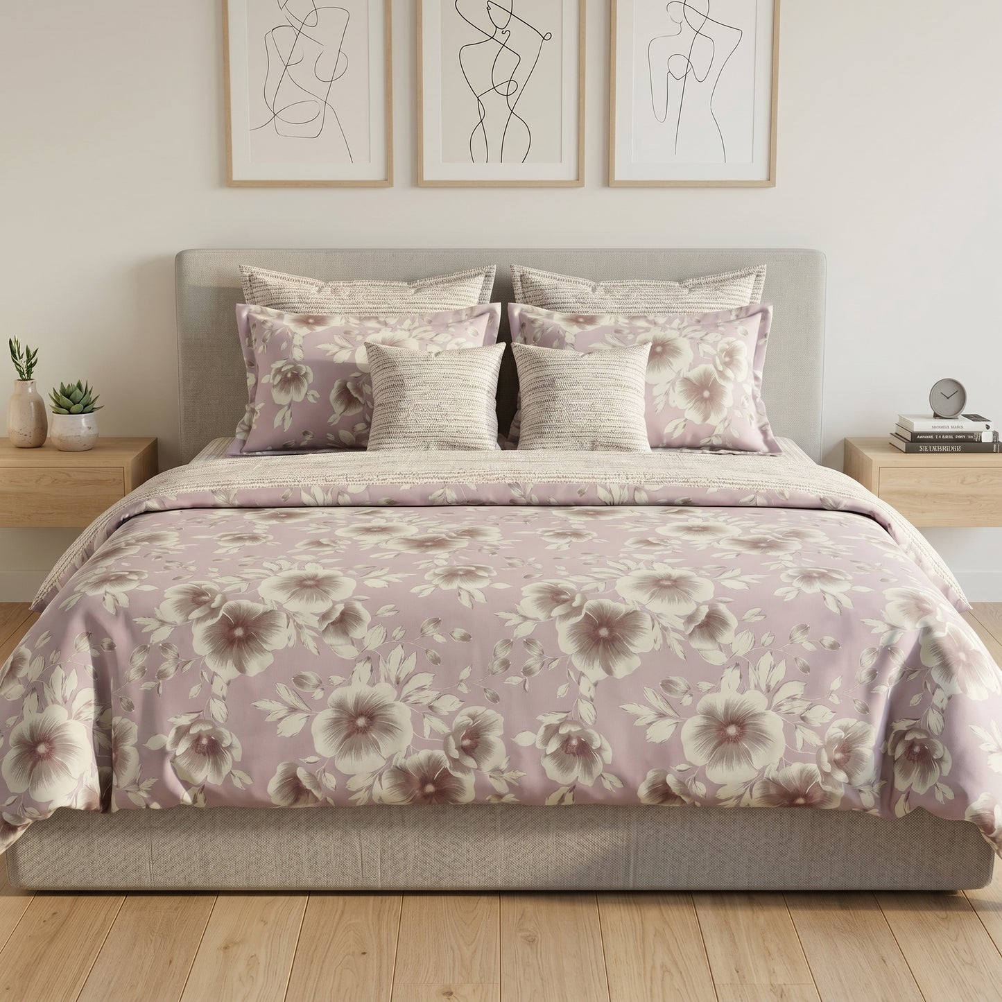 IV923 Cotton Duvet Cover Set - Without Filling