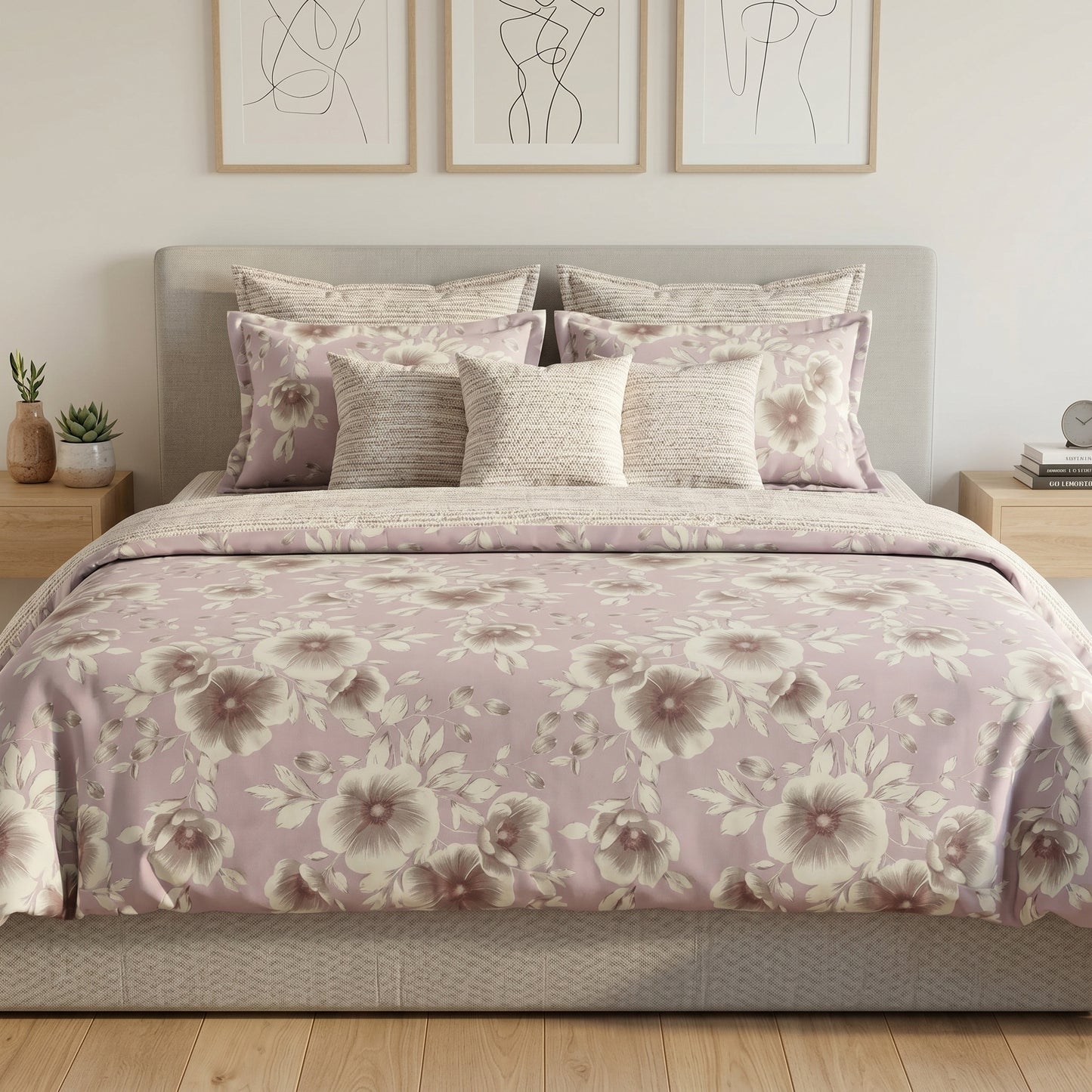 IV923 Cotton Duvet Cover Set - Without Filling