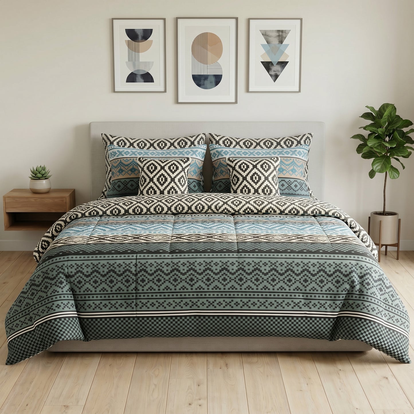 IV917 Cotton Duvet Cover Set - Without Filling