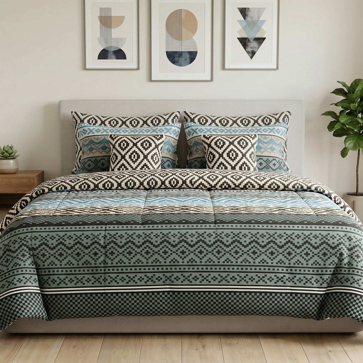 IV917 Cotton Duvet Cover Set - Without Filling