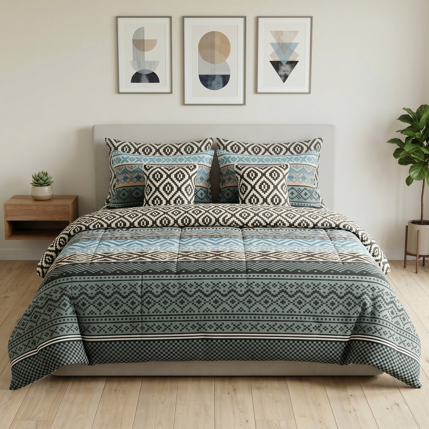 IV917 Cotton Duvet Cover Set - Without Filling