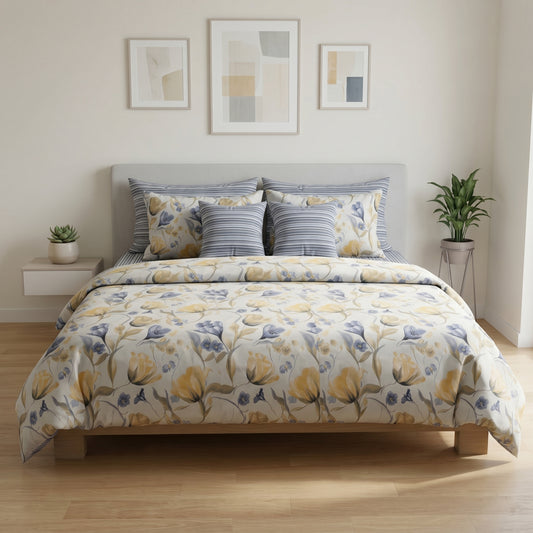 IV919 Cotton Comforter Set - Light Filling