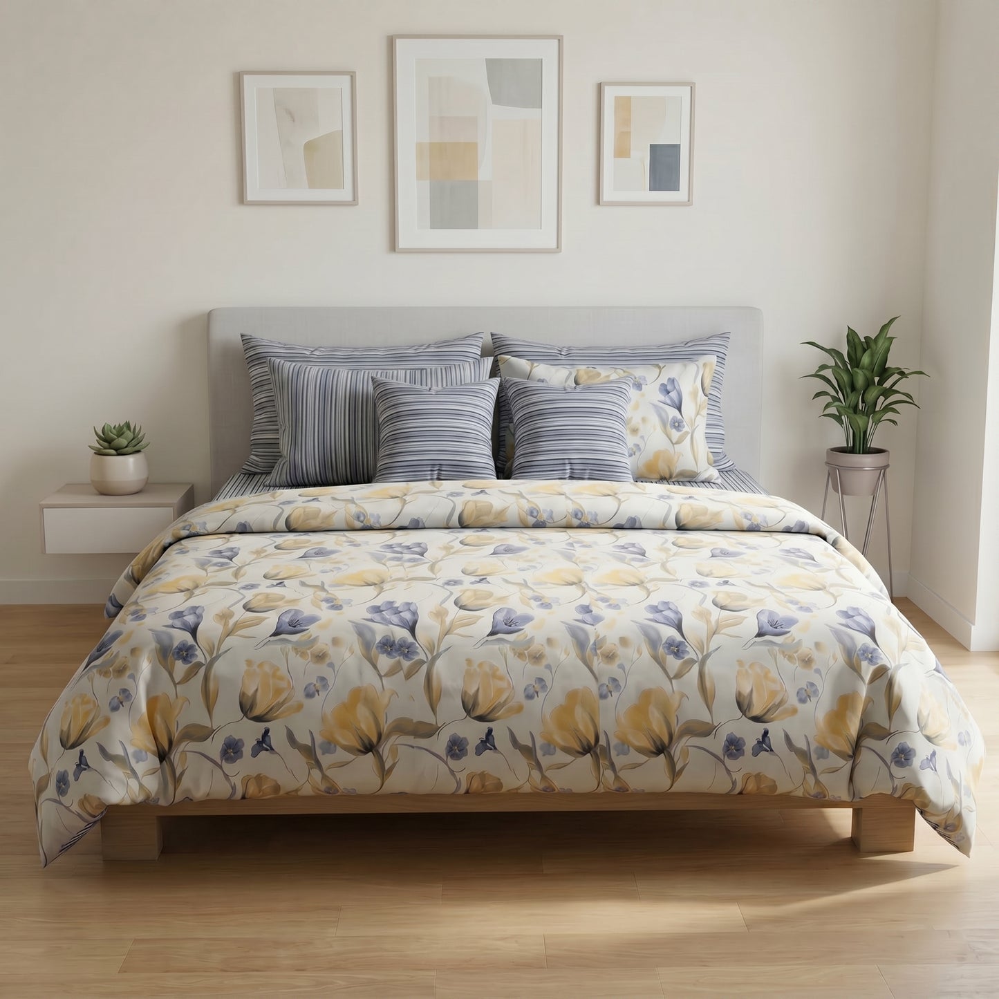 IV919 Cotton Duvet Cover Set - Without Filling