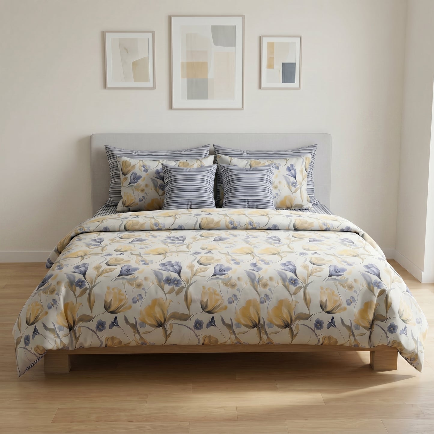 IV919 Cotton Duvet Cover Set - Without Filling