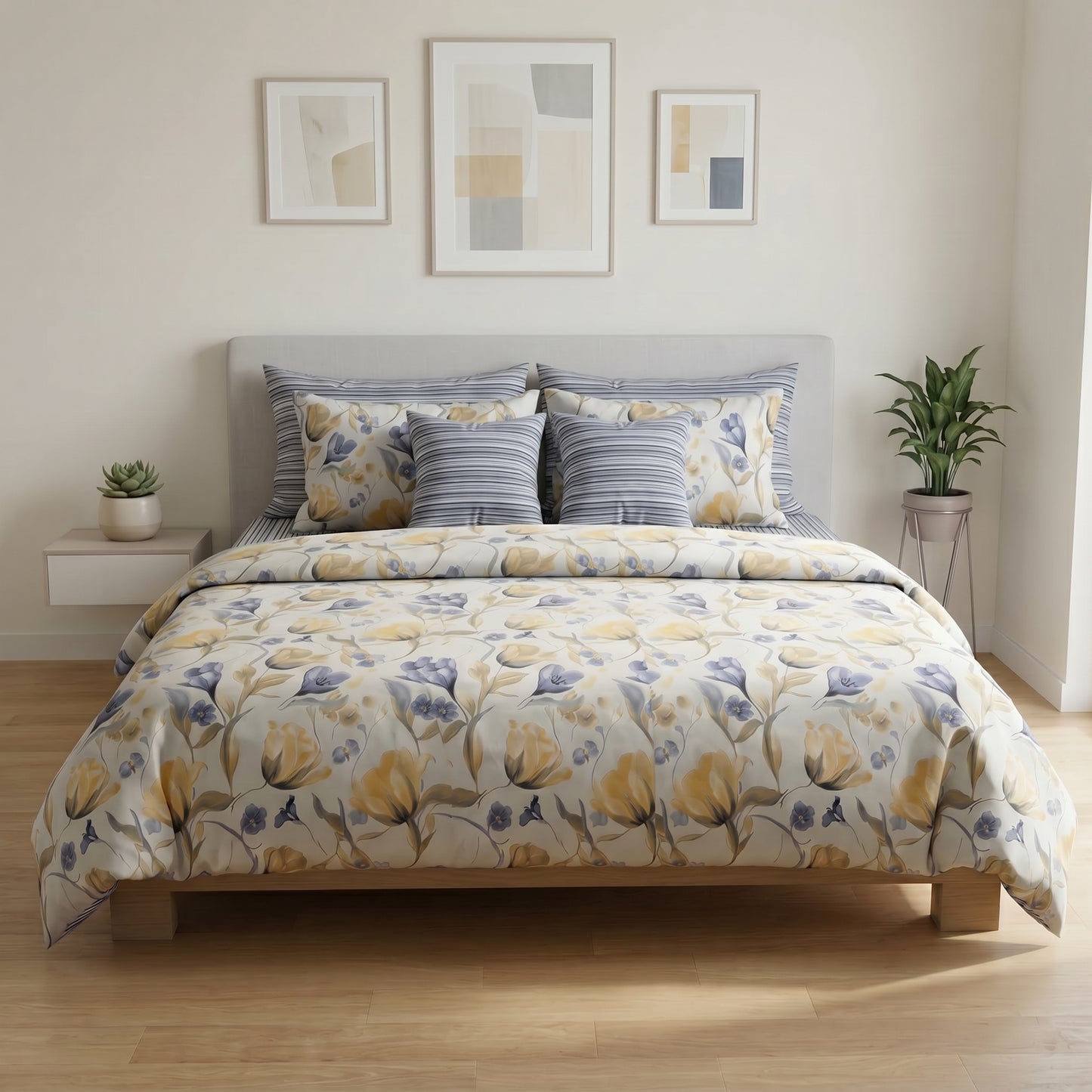 IV919 Cotton Duvet Cover Set - Without Filling